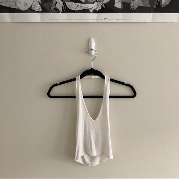 Brandy Melville White Halter Top